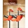 Bar Clamps for Woodworking 2-Pack 12 inch One-Handed Clamp/Spreader 340 lbs Load