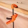 VEVOR Bar Clamps for Woodworking, 2-Pack 30.48 cm One-Handed Clamp/Spreader, Quick-Grip F-Clamp with 154 kg Load Limit, Premium Plastic and Carbon Steel, for Woodworking Metal working, Orange + Black