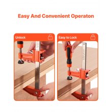 Bar Clamps for Woodworking 2-Pack 6 inch and 2-Pack 12 inch Lockable F Clamp