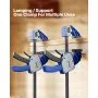 Bar Clamps for Woodworking 2-Pack 24 inch One-Handed Clamp/Spreader 340 lbs Load