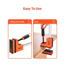 Bar Clamps for Woodworking 2-Pack 24 inch Parallel F Clamp Set Even Pressure