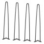 VEVOR 711.2MM Hairpin Furniture Legs, Metal Home DIY Projects for Nightstand, Coffee Table, Desk, 226.8KG Load Capacity with Rubber Floor Protectors, Metal Heavy Duty Sturdy Modern Table Legs, 4PCS
