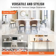 VEVOR 711.2MM Hairpin Furniture Legs, Metal Home DIY Projects for Nightstand, Coffee Table, Desk, 226.8KG Load Capacity with Rubber Floor Protectors, Metal Heavy Duty Sturdy Modern Table Legs, 4PCS