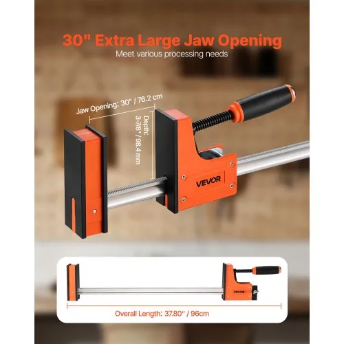 Paralleelpitskruvide komplekt 2 tk, 76,2 cm, 680 kg, oranž — pilt 3