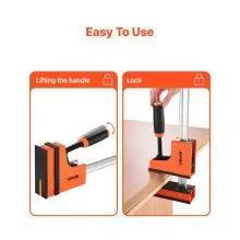 Bar Clamps for Woodworking 2-Pack 30 inch Parallel F Clamp Set Even Pressure