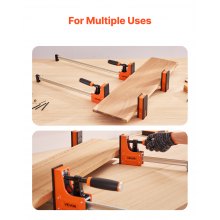 Bar Clamps for Woodworking 2-Pack 30 inch Parallel F Clamp Set Even Pressure