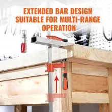 VEVOR Bar Clamps for Woodworking, 2-Pack 36" Clamp/Spreader, Quick-Change F Clamp with 600 lbs Load Limit, 2.5" Throat Depth, Cast Iron and Carbon Steel, Wood Clamps for Woodworking Metal Working