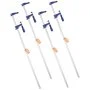 VEVOR Bar Clamps for Woodworking, 4-Pack 91.4 cm Opening, Lockable F-Clamp with 272 kg Load Limit, 63.5 mm Depth, Cast Iron and Carbon Steel, Easy to Use, Wood Clamps for Woodworking Metal Working