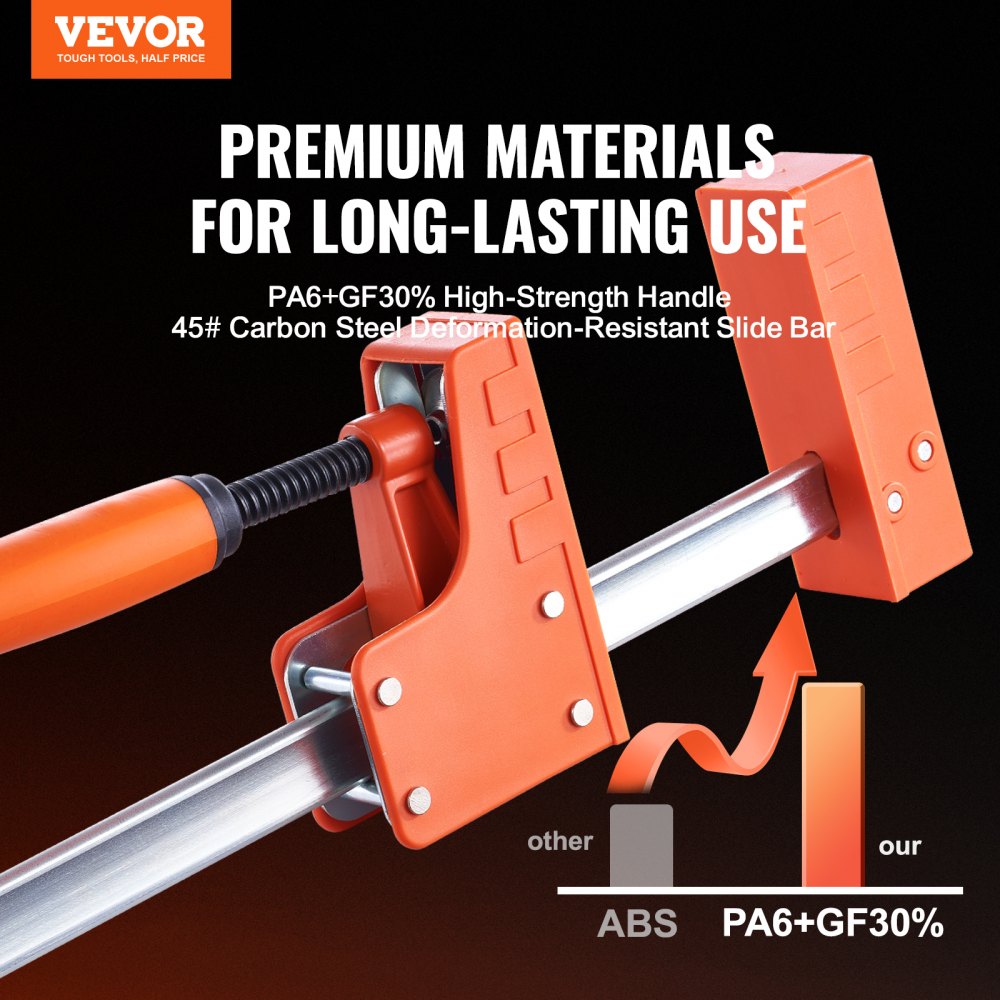 VEVOR VEVOR Bar Clamps for Woodworking, 2-Pack 1270mm Parallel
