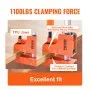 VEVOR Bar Clamps for Woodworking, 2-Pack 127 cm Parallel Clamp Set, F Clamp with 499 kg Load Limit, Even Pressure, High-strength Plastic and Carbon Steel, Wood clamps for Woodworking Metal Working