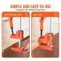 VEVOR Bar Clamps for Woodworking, 2-Pack 127 cm Parallel Clamp Set, F Clamp with 499 kg Load Limit, Even Pressure, High-strength Plastic and Carbon Steel, Wood clamps for Woodworking Metal Working