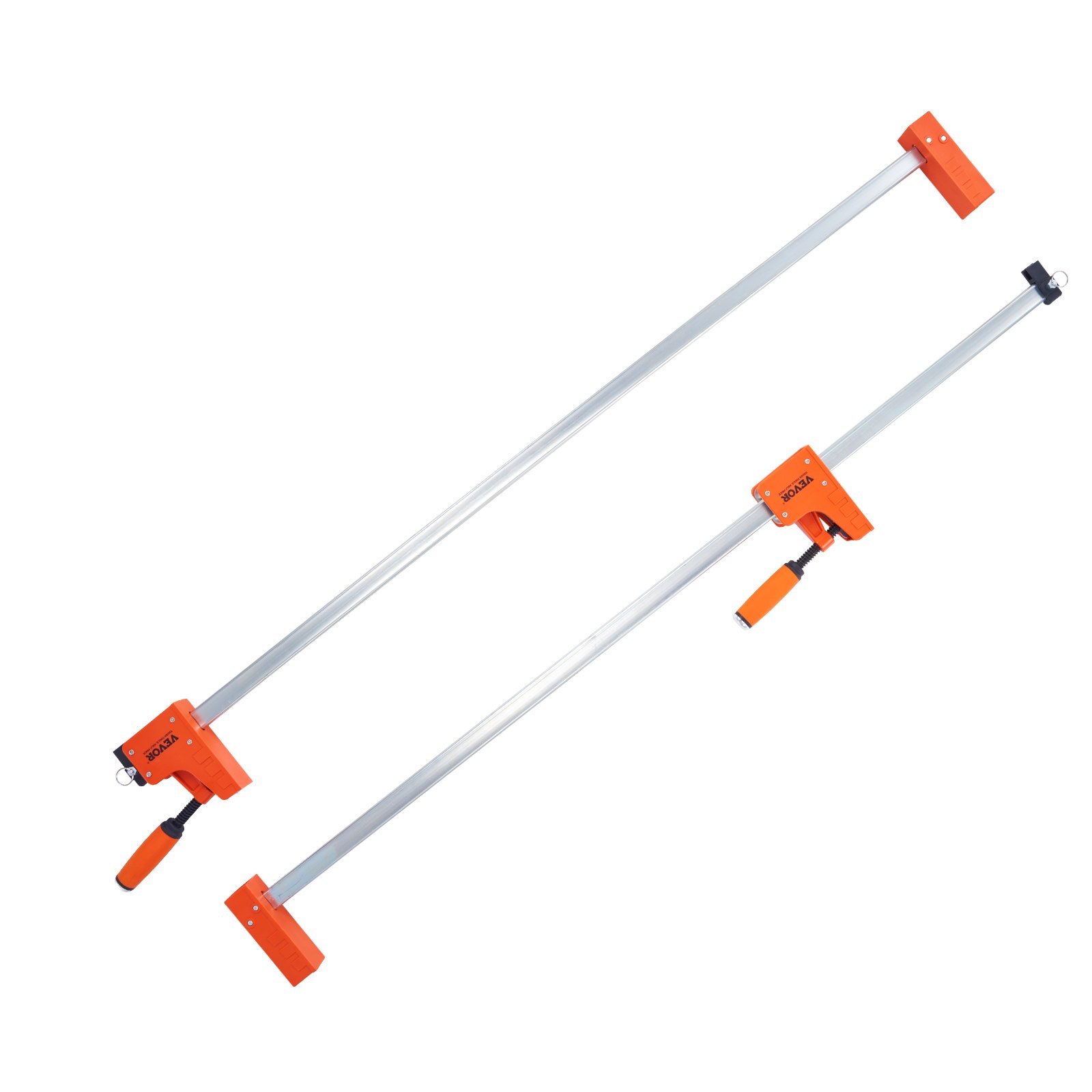 VEVOR Bar Clamps for Woodworking, 2-Pack 127 cm Parallel Clamp Set, F Clamp with 499 kg Load Limit, Even Pressure, High-strength Plastic and Carbon Steel, Wood clamps for Woodworking Metal Working