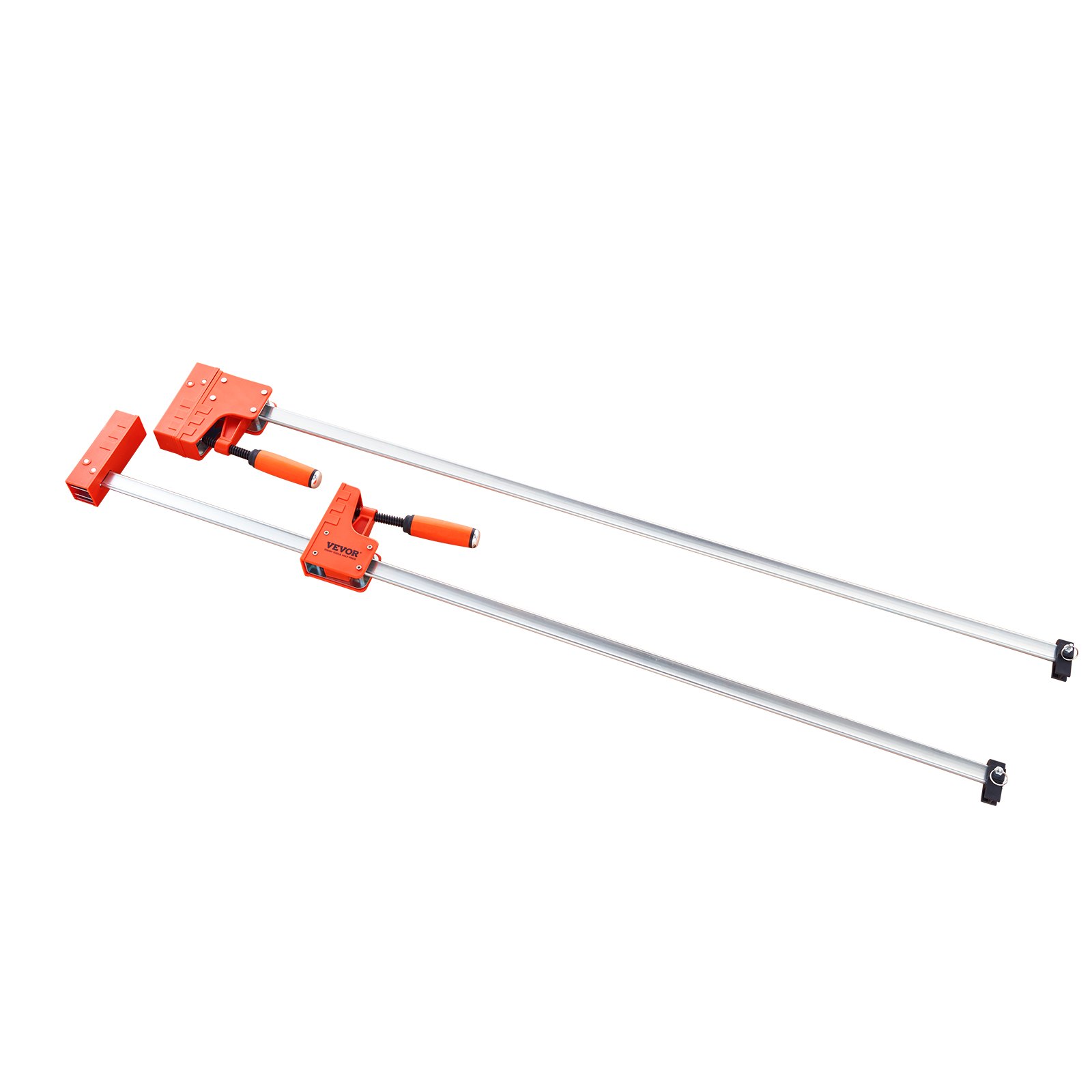 VEVOR Bar Clamps for Woodworking, 2-Pack 127 cm Parallel Clamp Set, F Clamp with 499 kg Load Limit, Even Pressure, High-strength Plastic and Carbon Steel, Wood clamps for Woodworking Metal Working