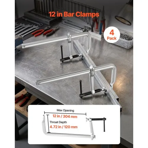 F-pitskruvide komplekt 4 tk, 30,5 cm, sügavus 12 cm, 545 kg — pilt 2
