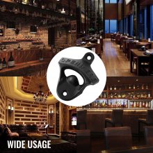 VEVOR Cast Iron Bottle Opener 100 Pcs Rustic Classic Wall Mount for Home Bars and Man Cave