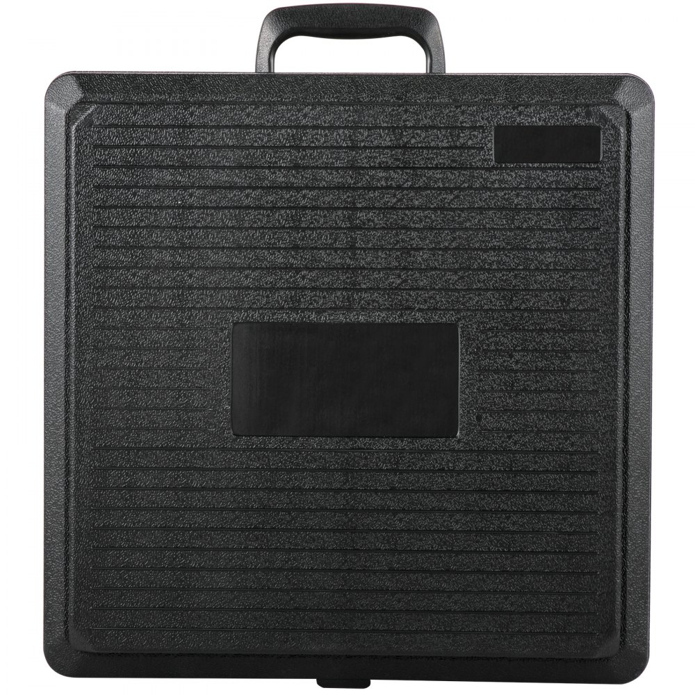 black hard plastic case with handle for VEVOR hole saw cutter kit.