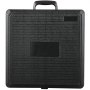 black hard plastic case with handle for VEVOR hole saw cutter kit.