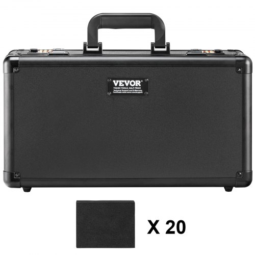 VEVOR Graded Card Storage Box, 4 Slots, Graded Sports Cards Holder Carrying  Case with Coded Lock