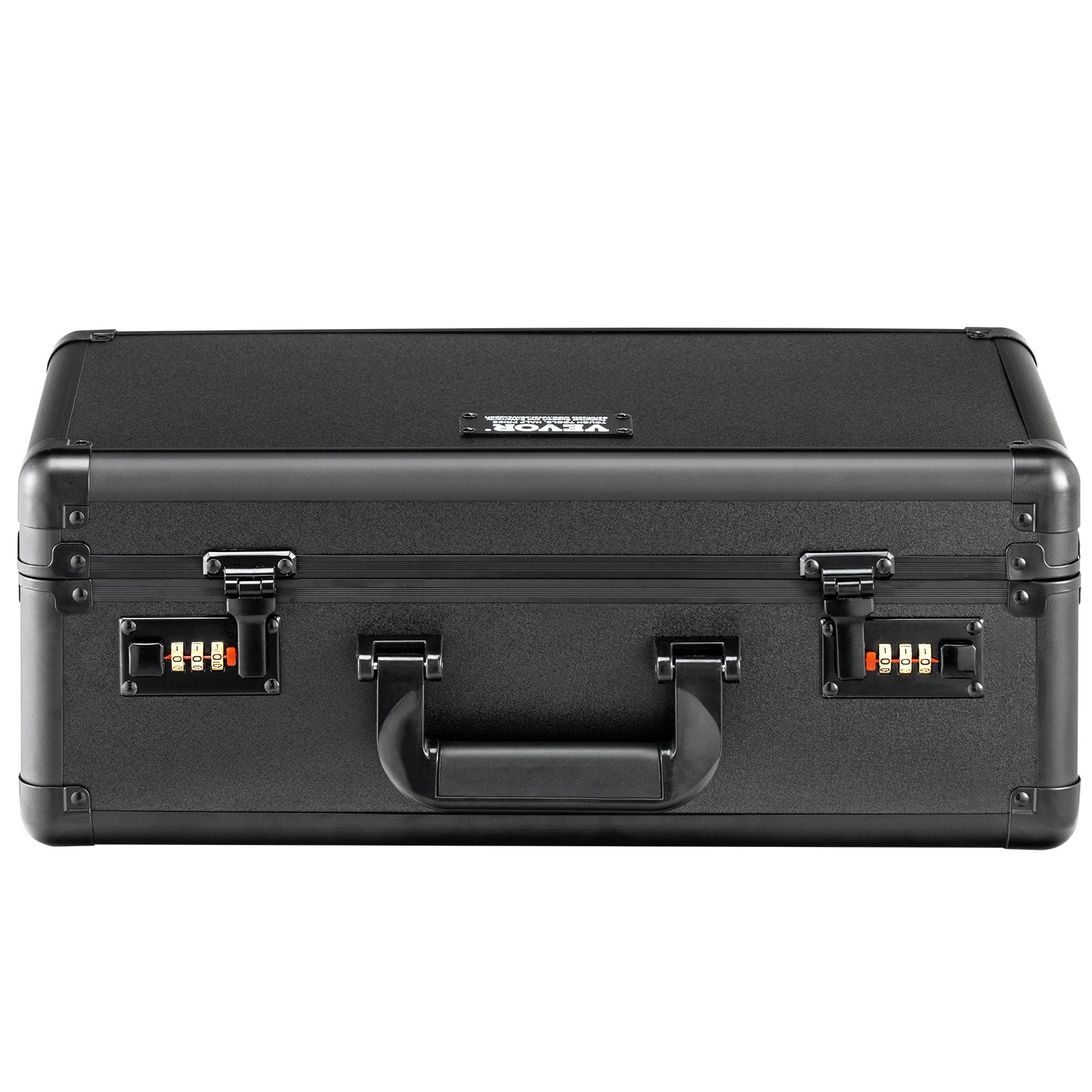 VEVOR Graded Card Storage Box, 4 Slots, Graded Sports Cards Holder Carrying Case with Coded Lock Foam Dividers, for 108 PSA Graded Cards 76 BGS Cards 84 SGC Cards 388 Top Loaders or 999+ Loose Cards