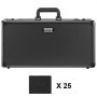 VEVOR Graded Card Storage Box, 5 Slots, Graded Sports Cards Holder Carrying Case with Coded Lock Foam Dividers, for 162 PSA Graded Cards 115 BGS Cards 130 SGC Cards 585 Top Loaders or 999+ Loose Cards