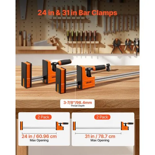 Pitskruvide komplekt 4 tk, 61 ja 79 cm, 500 kg — pilt 2