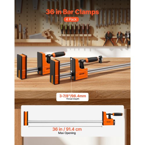 Pitskruvide komplekt, 4 tk, 91,4 cm, 680 kg — pilt 2