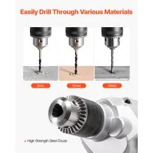VEVOR Drill Mixer 1100W 0-850RPM Corded Electric Drill Mixer Set Concrete Mixers