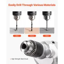 VEVOR Drill Mixer 1200W 0-750RPM Corded Electric Drill Mixers Set Concrete Mixer