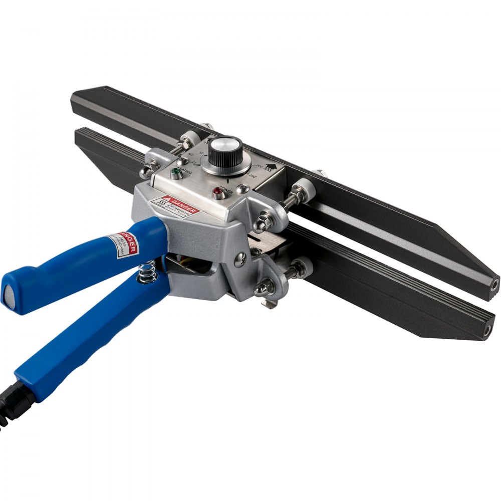 VEVOR Heat Crimp Sealer FKR-400 16\" Bag Crimper 500W/110V Portable Hand Held Heat Crimper Sealer with 0-250℃ Temperature Control For Mylar Bag,Foil Bag, Cellophane Bag, Kraft Paper Bag, BOPP Bag