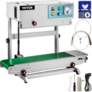 VEVOR Continuous Band Sealer Stepless Speed Adjusting Auto