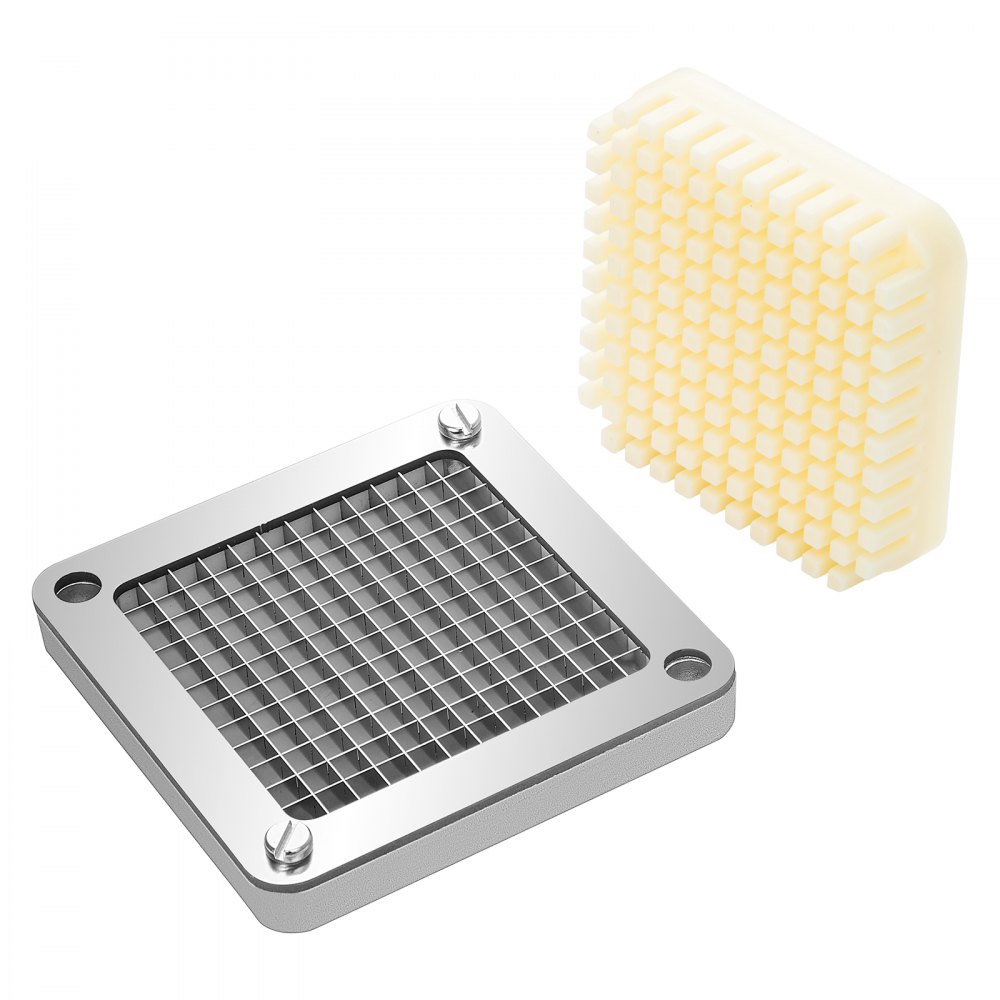 VEVOR French Fry Cutter Chopper Replacement Blade & Push Block 1/4-inch 3 Pieces