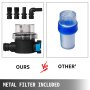 VEVOR membranvanntrykkpumpe FL-30 vanntrykkpumpe 12V membranvannpumpe Høytrykk 1,17 bar selvsugende vannpumpe