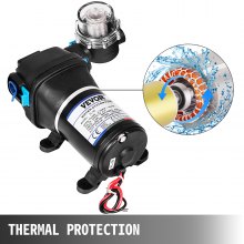 VEVOR Diaphragm Water Pressure Pump FL-30 Water Pressure Pump 12V Diaphragm Water Pump High Pressure 1.17 Bar Self Priming Water Pump