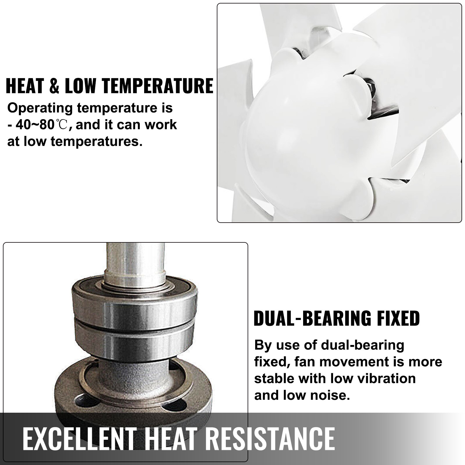 VEVOR Wind Turbine 500W Wind Turbine Generator DC 12V Wind Turbine 5 Blade Low Wind Speed Starting Garden Street Lights Wind Turbines With Charge Controller