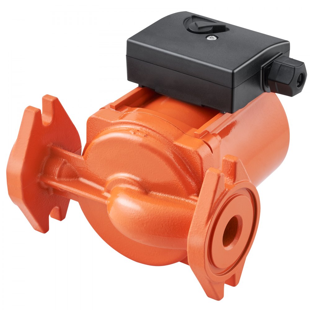 VEVOR 009-BF5-J Hot Water Recirculating Pump, 110V, 180W 10 GPM Hot Water Circulation Pump, 3/4" NPT Flange 3-Speed Circulator Pump, Quiet Operation Circulator Pump for Home Water Heater System