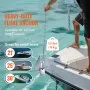 VEVOR Fluke Style Anchor Kit, 13 LBS Hot-Dipped Galvanized Steel Fluke Anchor with 7.9' Chain, 101' Rope and Two 0.4" Shackles, Marine Boat Anchor for Small Vessels Under 30', Seas, Rivers and Shores
