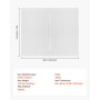 VEVOR Fleece Throw Blanket, 50 x 60 Inches / 1270 x 1524 mm, Flannel Fleece Cozy Throw Blankets, Cute Small Fuzzy Throws, Lightweight Super Soft Bed Blanket, Ideal for Couch, Sofa, Bedroom, White