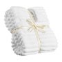 VEVOR Fleece Throw Blanket, 50 x 60 Inches / 1270 x 1524 mm, Flannel Fleece Cozy Throw Blankets, Cute Small Fuzzy Throws, Lightweight Super Soft Bed Blanket, Ideal for Couch, Sofa, Bedroom, White