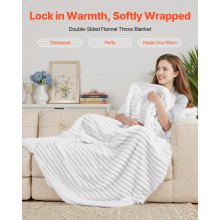 Fleece Throw Blanket Super Soft Lightweight Plush Warm 50x60 Inch/1270x1524 mm