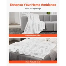 Fleece Throw Blanket Super Soft Lightweight Plush Warm 50x60 Inch/1270x1524 mm