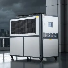 Enfriador de agua refrigerado por aire, enfriador industrial, 16,67 HP, tanque grande de 53 galones, pantalla LED