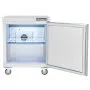 VEVOR 28" Commercial Frozen Refrigerator Sandwich & Salad Prep Table, 7.4 Cu. Ft Stainless Steel Refrigerated Food Prep Station with 1 Door, Frost Free Refrigerator with Lock for Restaurant, Bar