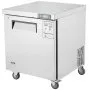 VEVOR 28" Commercial Frozen Refrigerator Sandwich & Salad Prep Table, 7.4 Cu. Ft Stainless Steel Refrigerated Food Prep Station with 1 Door, Frost Free Refrigerator with Lock for Restaurant, Bar