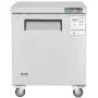VEVOR 28" Commercial Frozen Refrigerator Sandwich & Salad Prep Table, 7.4 Cu. Ft Stainless Steel Refrigerated Food Prep Station with 1 Door, Frost Free Refrigerator with Lock for Restaurant, Bar