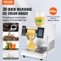 VEVOR Commercial Snowflake Ice Machine 573LBS/24H Stainless Steel for Ice Cream