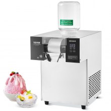 Commercial Snowflake Ice Machine 397LBS/24H Stainless Steel for Ice Cream