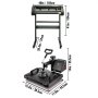 VEVOR 5in 1 Digital 15"x12" Heat Press&34" Vinyl Cutter w/ Signmaster Software
