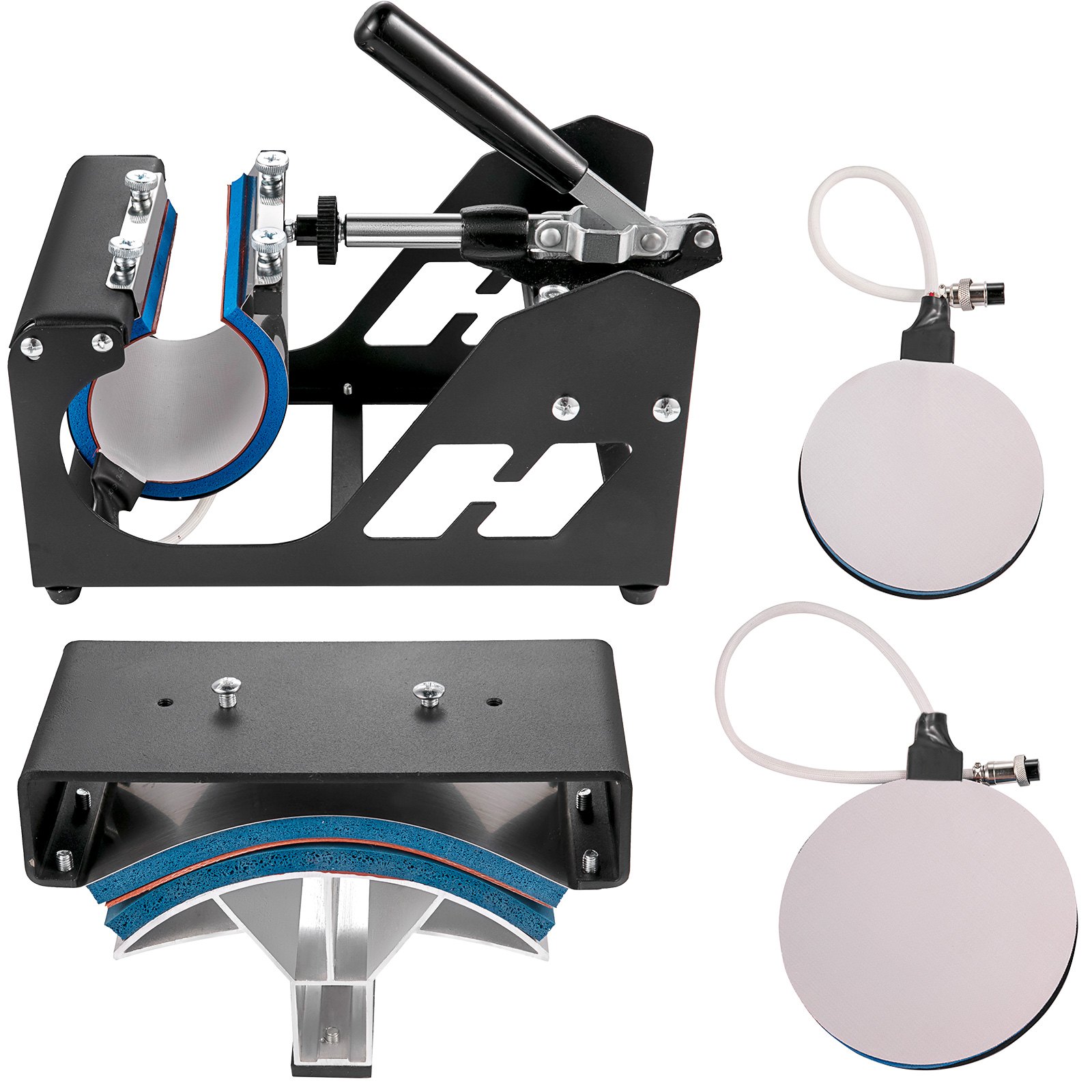 VEV Prensa Térmica 5 em 1 Máquina de Prensa Térmica 38x30cm Máquina de Impressão de Canecas Máquina de Transferência Térmica Multifuncional para Camisetas, Canecas, Chapéus, Impressora de Placas