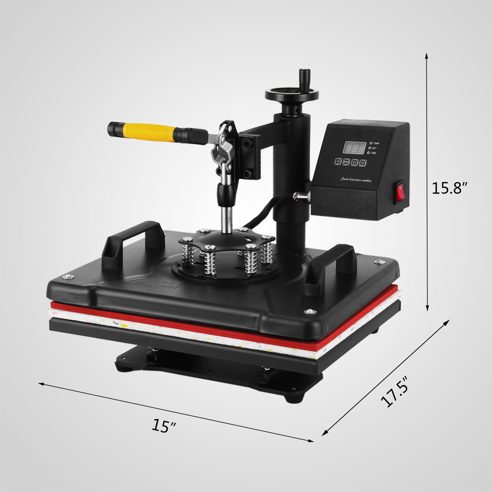 5 in 1 Digital Transfer Sublimation Heat Press Machine T-Shirt Mug Hat cap