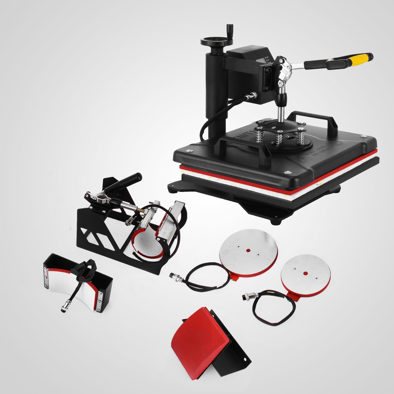 5 in 1 Digital Transfer Sublimation Heat Press Machine T-Shirt Mug Hat cap